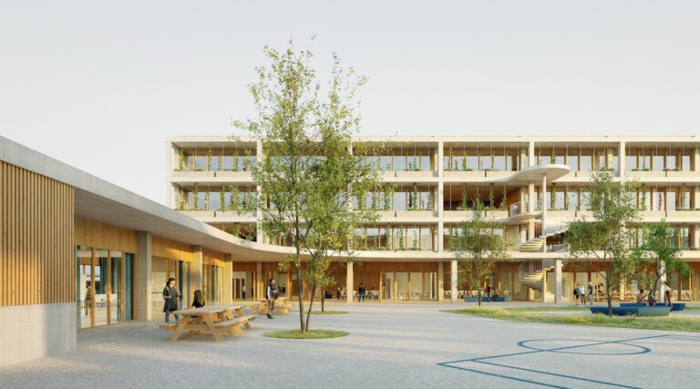 Collège 700 bezons sam 02 courtyard © rosario badessa