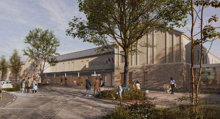groupe scolaire, bussy ©ameller dubois architectes associés fond
