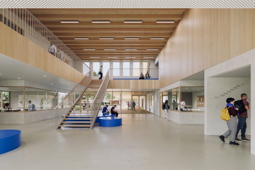 lycée romainville, hall © ropa